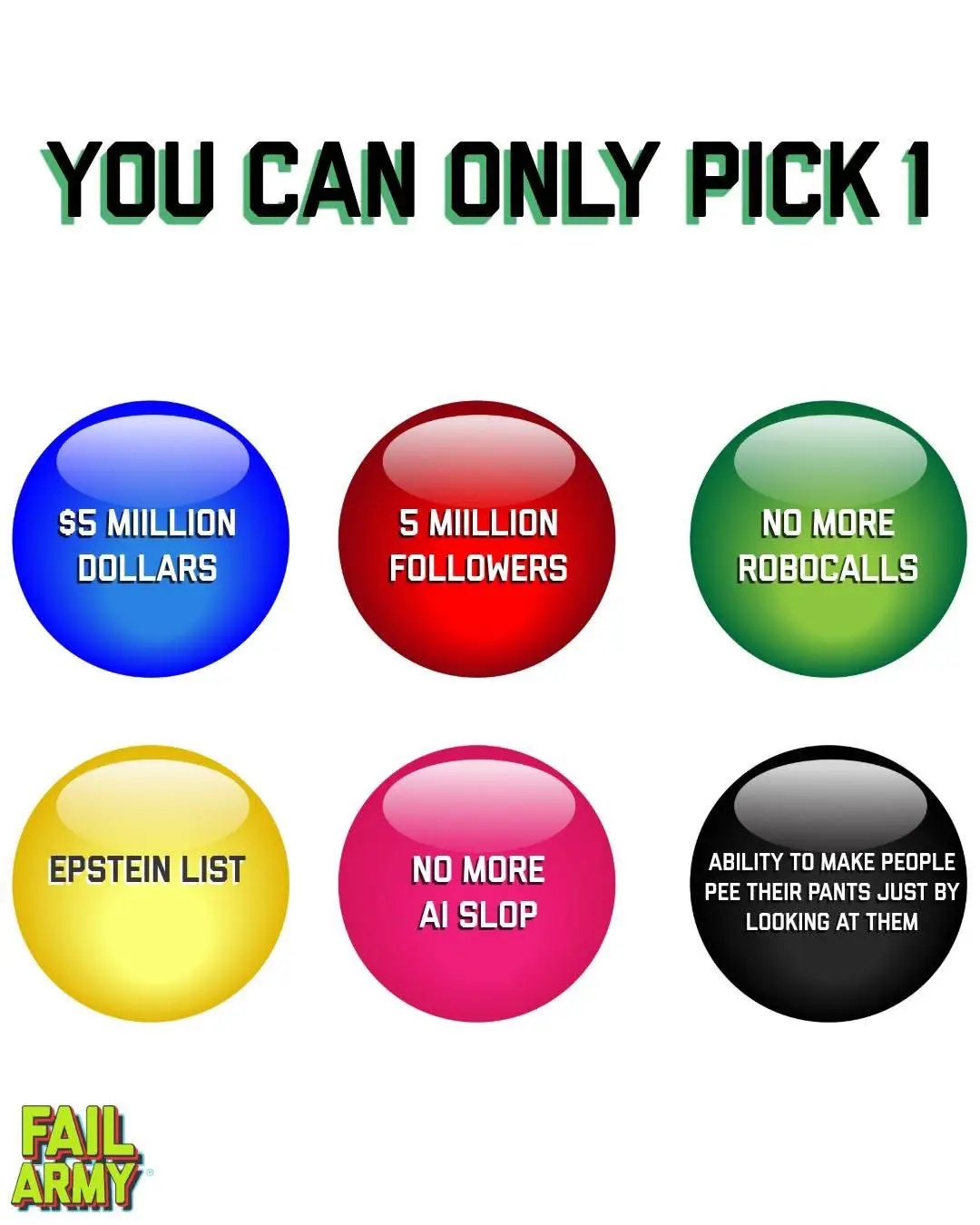 What's it gonna be? 💙❤️💚💛🩷🖤