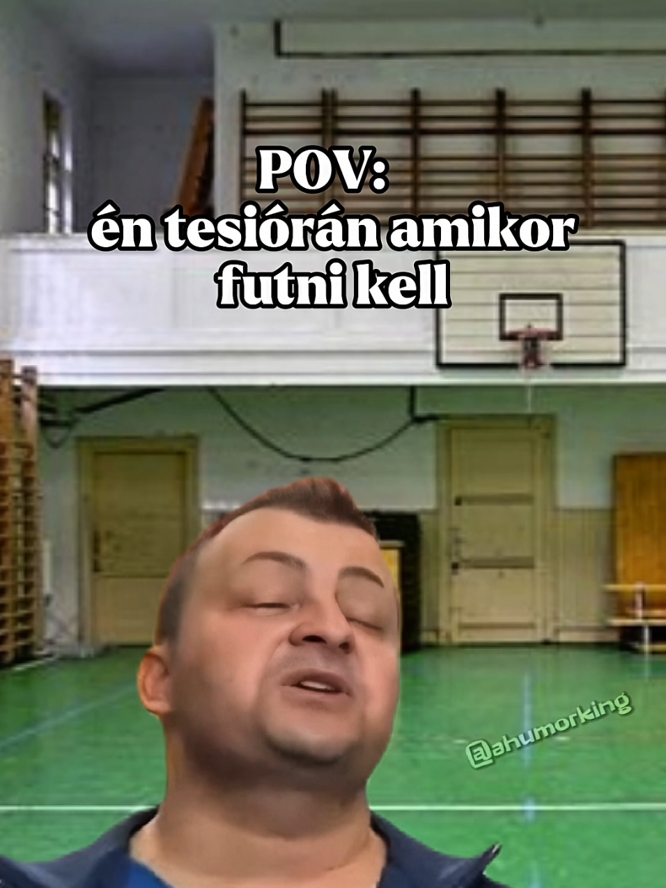 Amikor tesiórán futni kell...👀🫣#fyp #győzike #nekedbe #Meme #viccesbe 