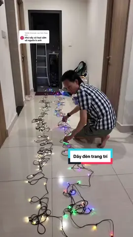 Trả lời @Tiến Phạm Duy mẫu này ok nè, sử dụng được ngoài trời. Và qua Noel với tết thì cất vô sang năm dùng tiếp #LearnOnTikTok #muataitiktokshop #daydentrangtri #trangtritet #anhthichdien 