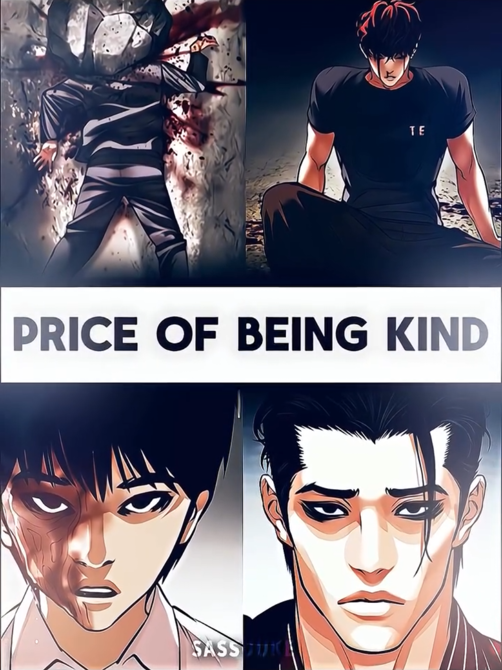 Always a kind one 🥀 (Cr : SASSUUKE)  #lookism #manhwa #mangaedit #jameslee #kimgitae