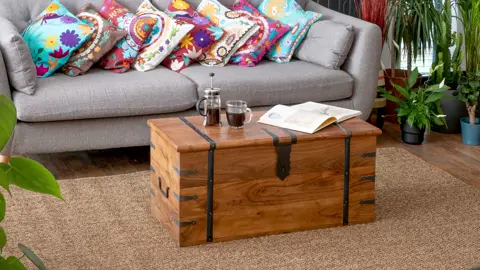 Rustic wood trunk: stylish storage & charm! 🌿🪵 #RusticStyle #HomeDecor https://ebay.us/m/ZIw5jU