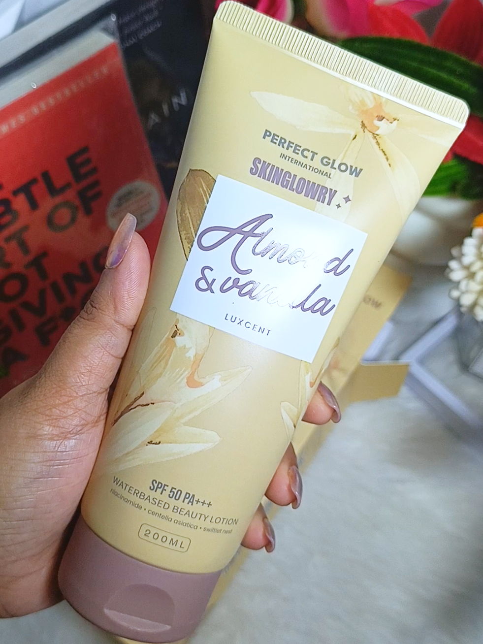 Finally, I found my forever lotion. Spf50 (tested) plus instant bright no white cast!@blinkglowinternational  Get yours now! #skinglowry #spflotion #brighteninglotion 