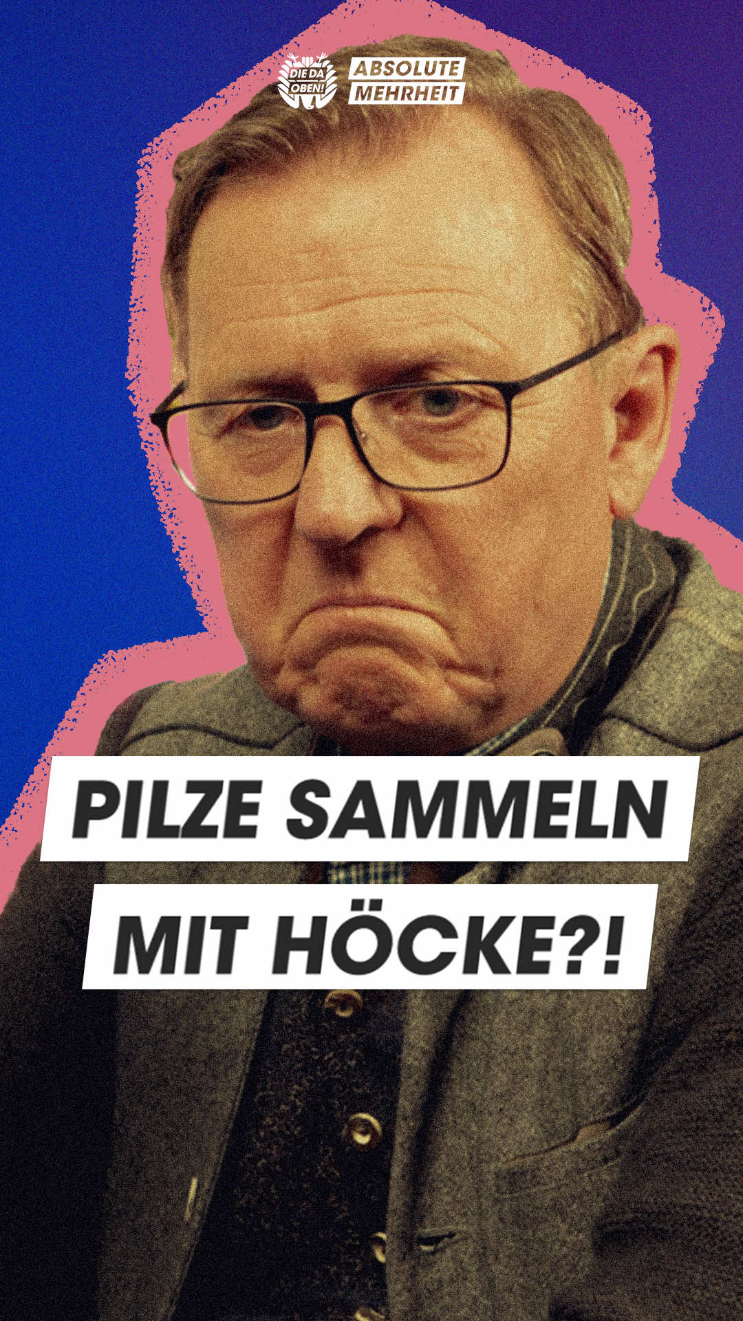 Pilze sammeln mit Höcke?! Jetzt streamen - auf YouTube und überall, wo es Podcasts gibt: ABSOLUTE MEHRHEIT - der DIE DA OBEN!-Podcast.