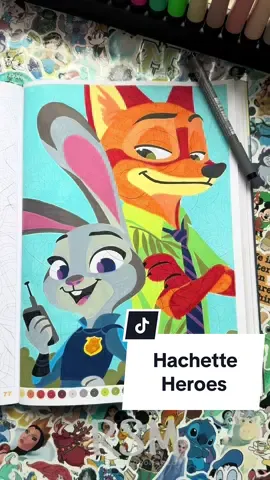 Respuesta a @AnaRg  Dicho y hecho 🥰✨ ¿Quién por aquí va a ver Zootrópolis o Zootopia este finde ? Yo desde luego que SIIIII🙋🏻‍♀️💕 #disneyspain #hachetteheroes #disneyadult #colouringbook #coloriagesmysteres 