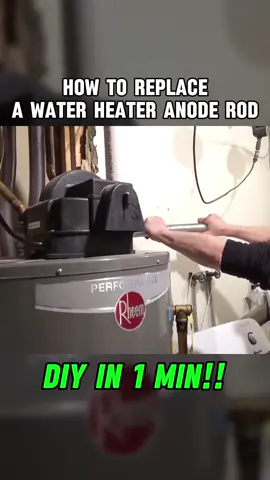 How to Replace a Water Heater Anode Rod #DIY #WaterHeaterMaintenance #WaterHeaterRepair #HotWaterTank #fyp