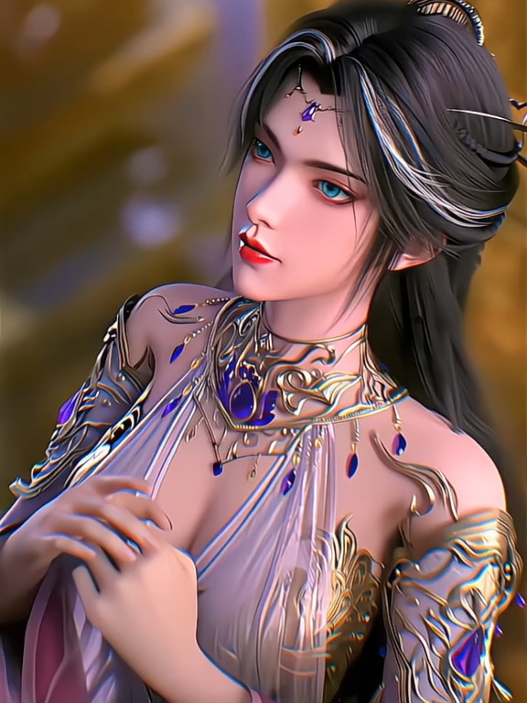 Nhây Nữ 💯 #thienhotientu #thegioihoanmy #mynhan3d #thienkhaihh3d #donghua 