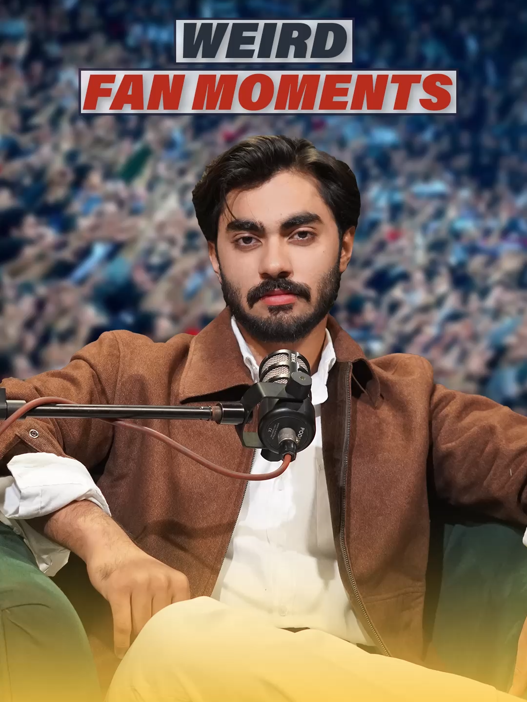 Weird Fan Moments Host : Ibrahim Munir Featuring: Hassan Gul Watch the full episode on our YouTube channel — link in bio. #FanMoments #fanreaction #celebritylifestyle #behindthescenes #thecasualshow #podcastvariety