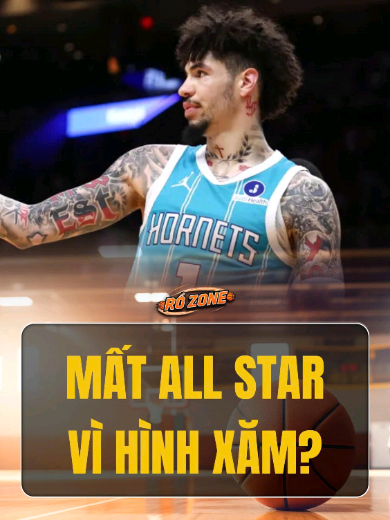 Không ngờ một hình xăm bé xíu lại khiến LaMelo mất luôn All-Star… #BongRo #lameloball #basketball