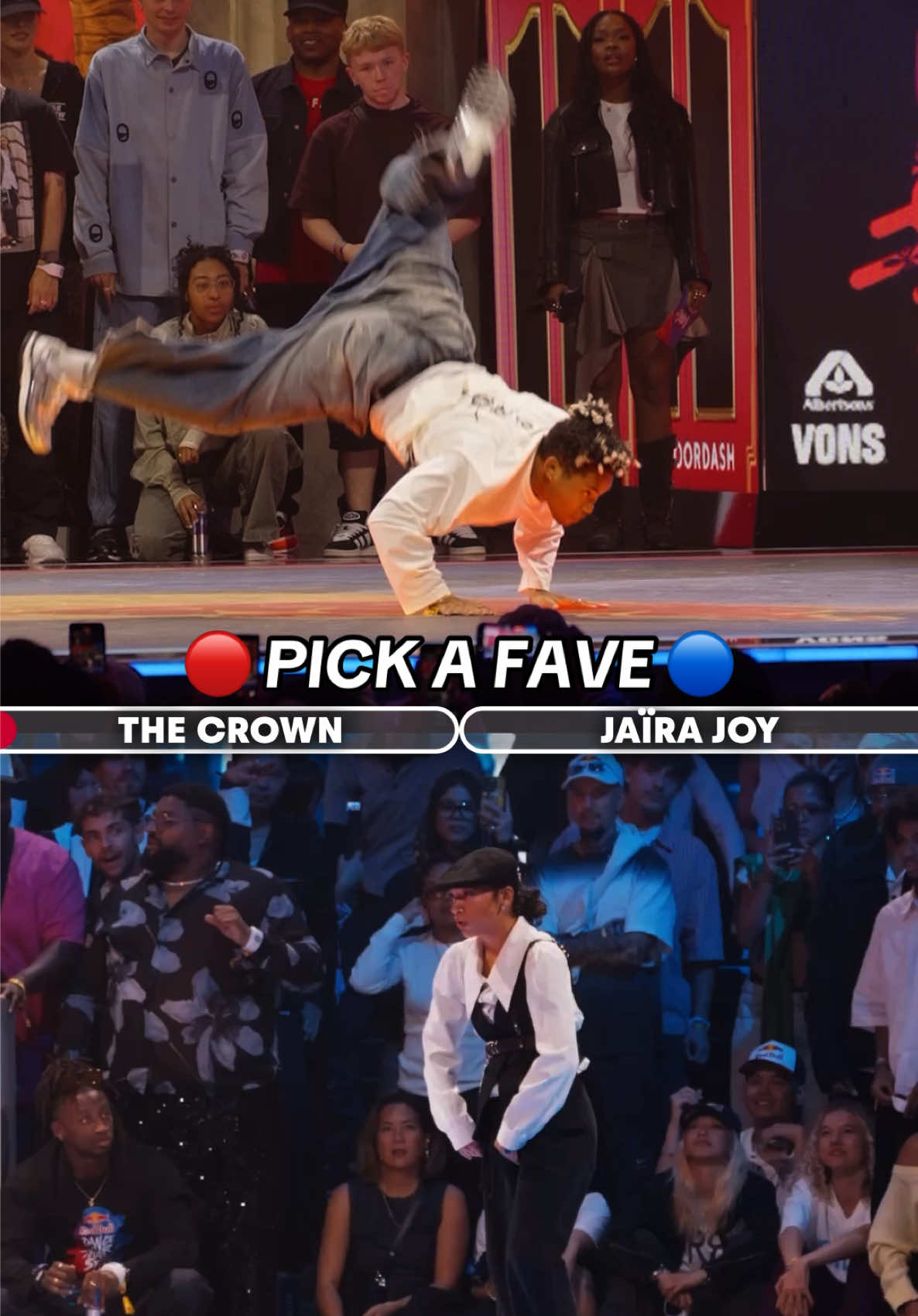who turned it up? ⚡ comment 🔴 The Crown or 🔵 Jaïra Joy  #dance #dancer #dancebattle #streetdance #justintimberlake