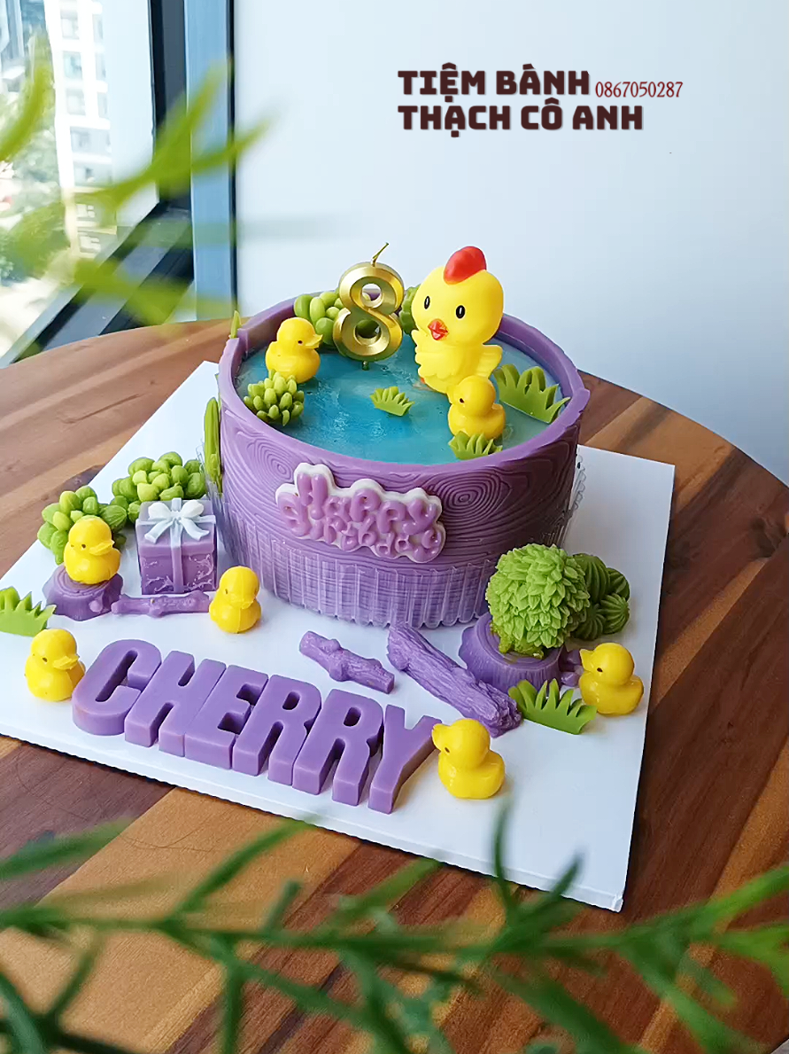 Đàn gà con nhà cô Anh bữa nay ra hồ tắmm mát nha  #banhsinhnhatthach #jellycakevietnam #BÁNHTHẠCHRAUCÂURONGBIỂNĐỎ #TiệmBánhThạchCôAnh #BánhRauCâuNghệThuật 