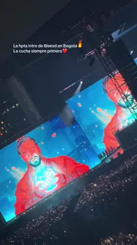 La hpta intro de #Bleesd en su concierto en #Bogotá 🔥  #Westcol #Concierto