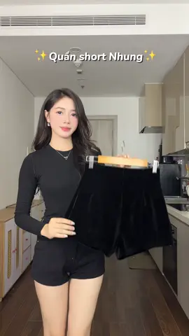 Quần short nhung siêu dễ mix đồ✨ #quanshort #tet2026 #outfittet #outfittet2026 #winterfashion 
