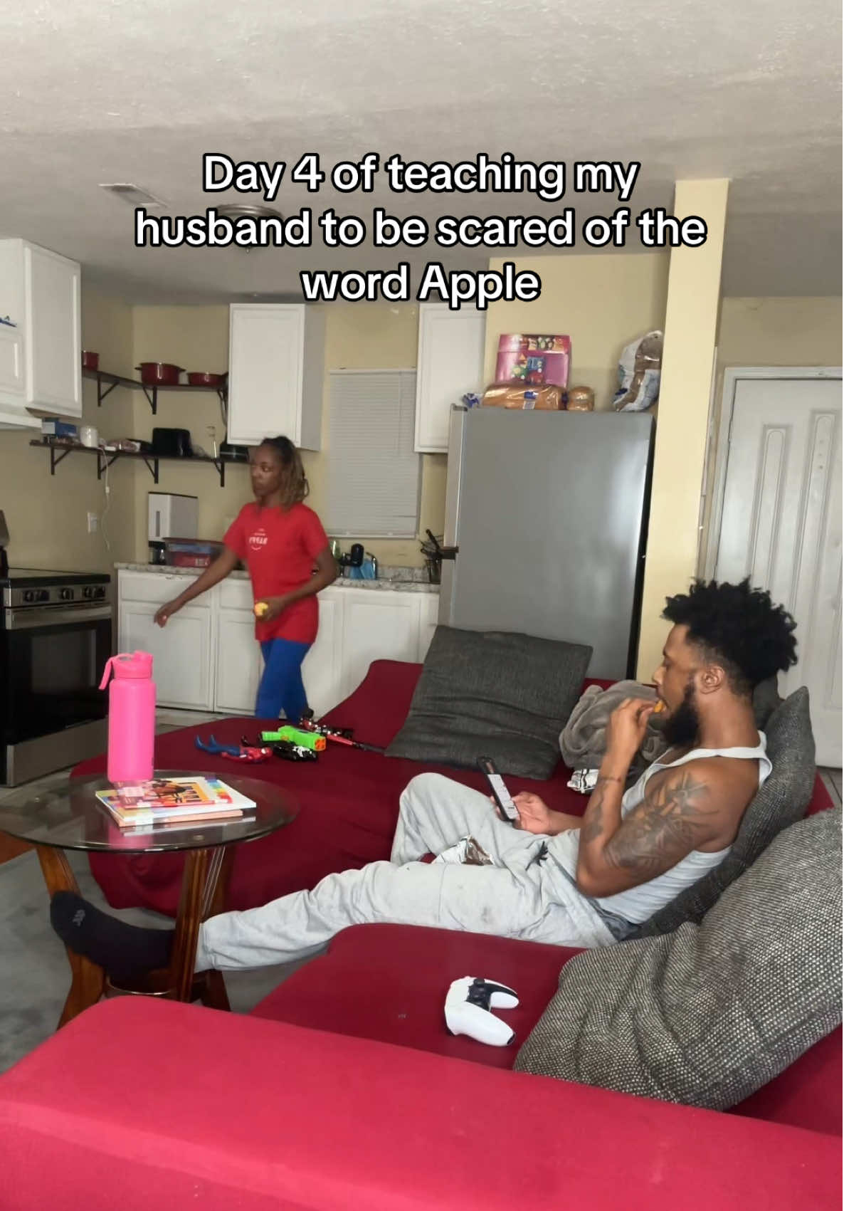 He challenged me to go harder😤 #couples #couplestiktok #fyp #trending #husbandwife 