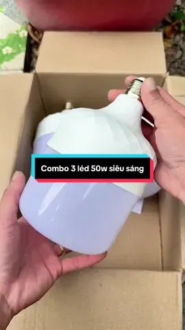 Combo ba cái bóng đèn LED 50W siêu sáng tiết kiệm điện năng đang seo rẻ #giadungzyhome #denled #denled50w #denledtietkiemdien #xuhuong 