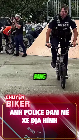 Anh cảnh sát đam mê bộ môn xe đạp #biker #motorcycle #moto #chuyenbiker #xuhuong 