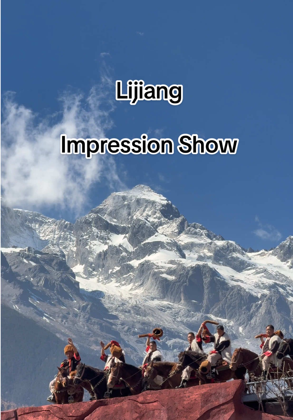 Impression show of Lijiang 🇨🇳 โชว์จริงอลังการมาก ประทับใจโชว์ #impressionshow #lijiang  #jadedragonsnowmountain  #china 