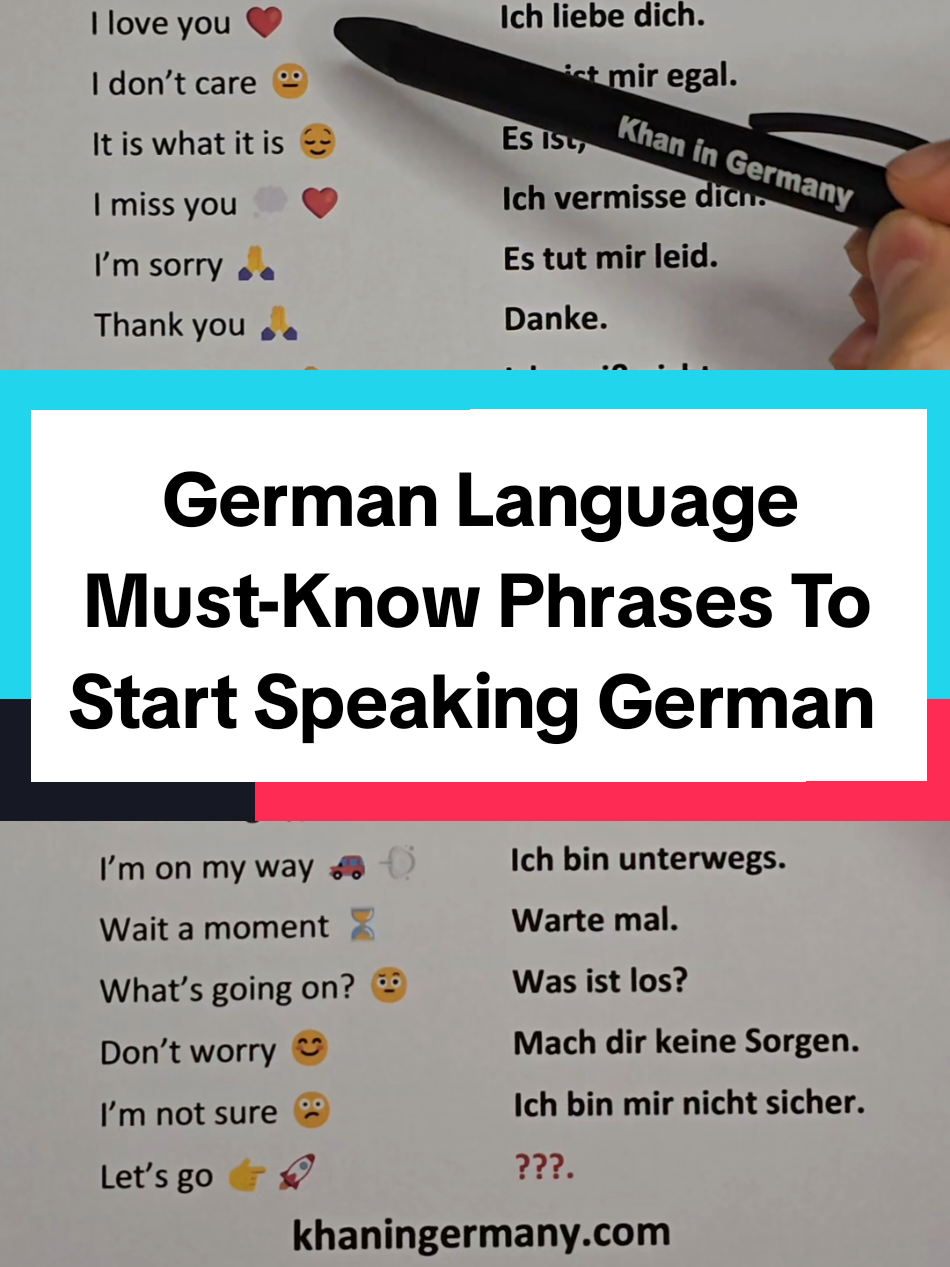 Must-Know German Phrases  #deutschschule #deutsch #learngermanonline #germanlanguage #deutschlernen 