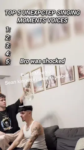 Top 5 unexpected singing moments voices #singing #unexpected #cover #voice #trending 