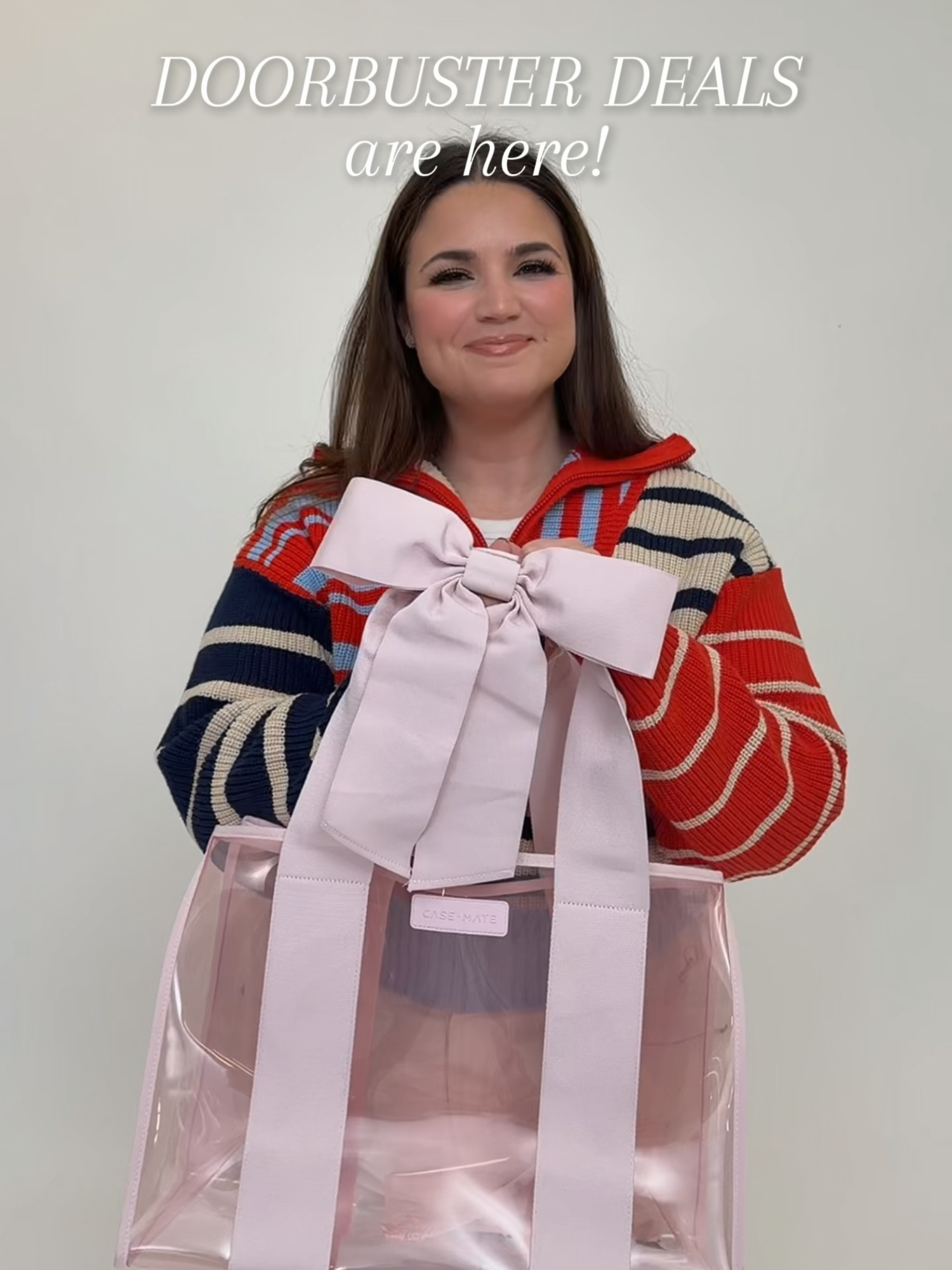 don't miss these doorbuster deals on tiktok shop while they're still here! 🛒 🎀 #blackfridaydeals #blackfridaysale #blackfridayearlydeals #phoneaccessories #makeupbag #jellybag #jellytote #blackfriday #bowbag