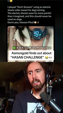 Asmongold finds out about “HASAN CHALLENGE” 😭👀 #asmongold #fyp 