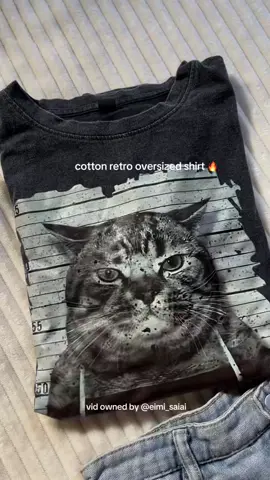 love how the print is nicely done— di basta basta natatanggal #cottonshirt #oversizedshirt #retroshirt #shirt #oversizedcottonshirt 
