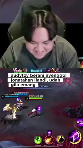 audy kok berani beraninya nyenggol jonatahan liandi #jonathanliandi #luke #MLBBNewMode #MLBBChaosClash #MLBB 