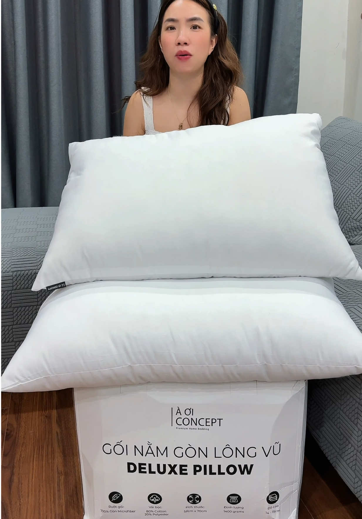 Combo 2 Ruột Gối Nằm Gòn Lông Vũ #xuhuong #ruotgoi #ruotgoicaocap #huyenhomhinh365 