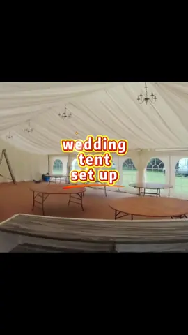have you ever seen the wedding tent set up? check this video for more details #tent#tenthouse#warehouse#install#installation