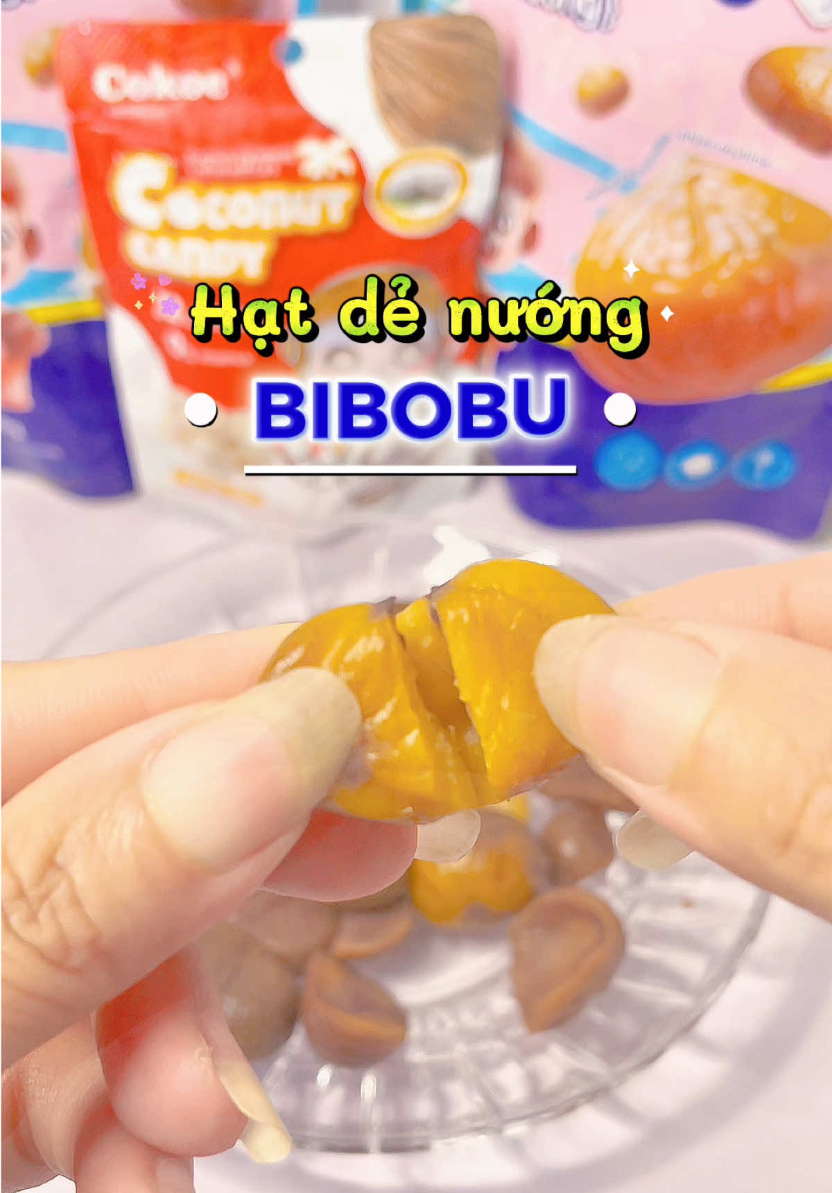 Hạt dẻ nướng Bibobu ăn vặt thơm ngon bổ dưỡng #hatdenuong #hatde #bobo #bibobu #viral #xuhuong #fyp 