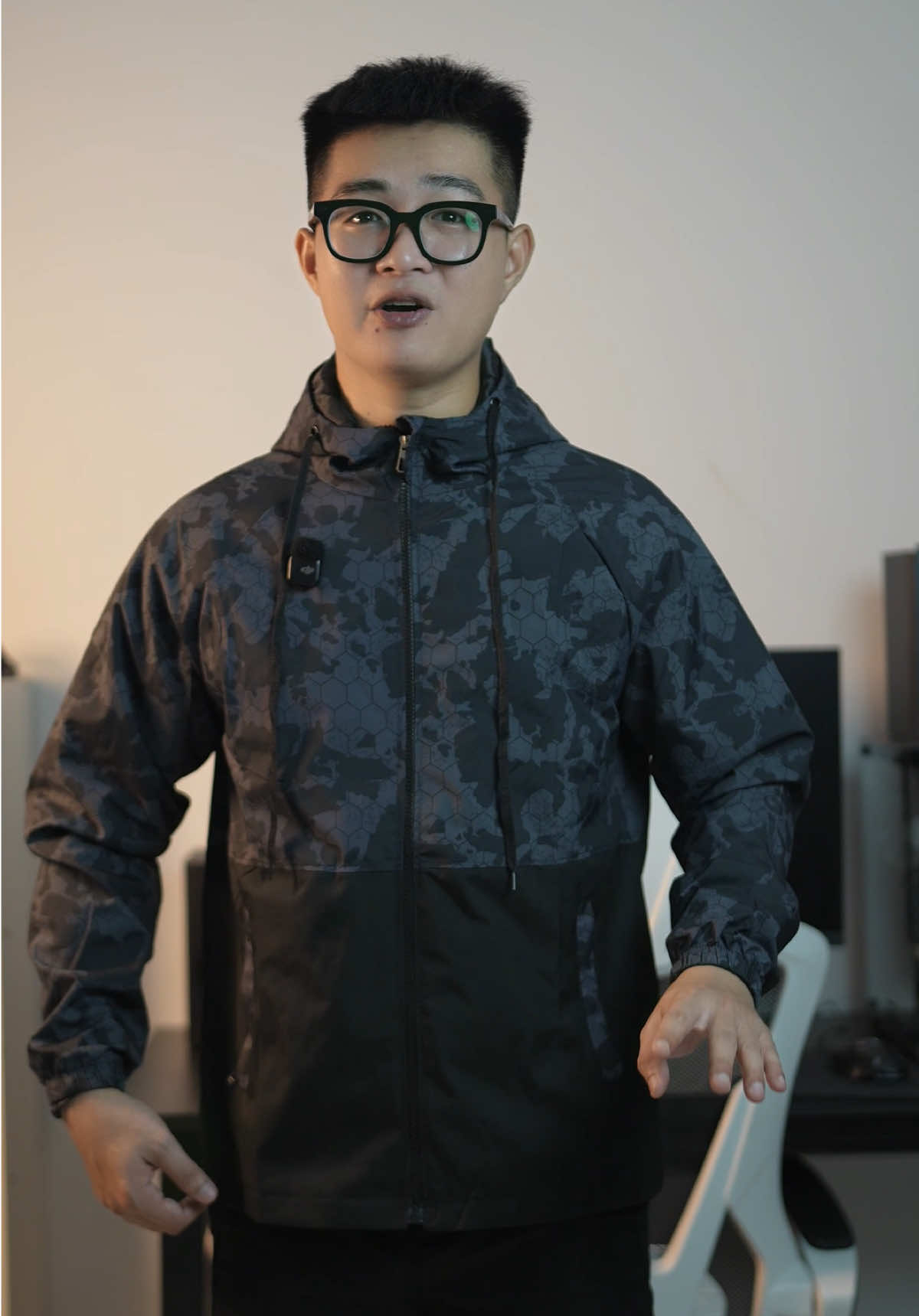 Áo Gió Rằn Ri Mới 2025 Có Mũ R