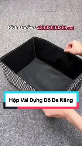 Hộp vải đựng đồ đa năng #hopvai #hopdungquanaogapgon #hopdungquanao #khogiasihcm #Tiktokshop 