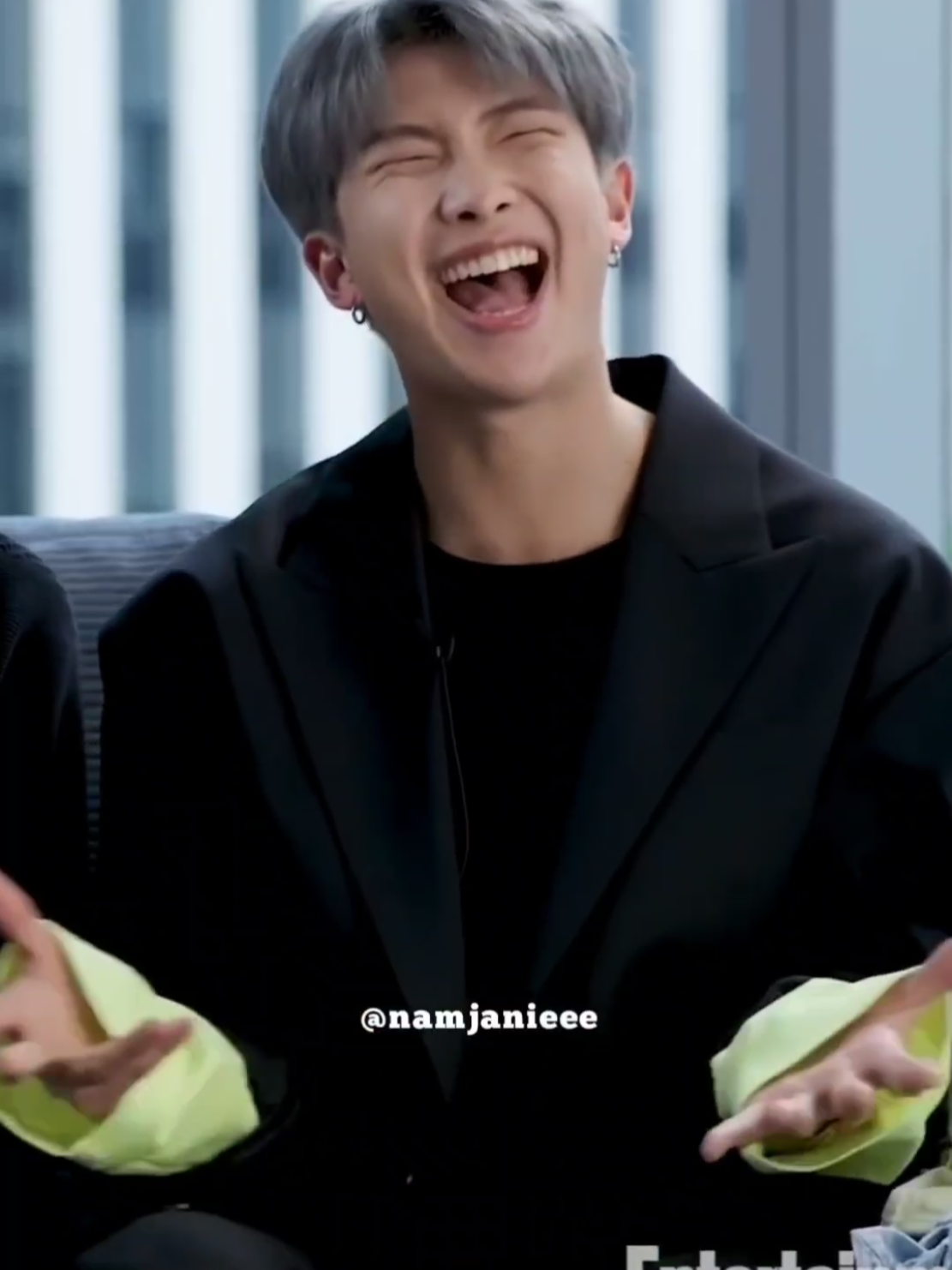 Here’s a little dose of Namjoon’s cuteness before you sleep. Sweet dreams everyone! 🌙💤 #kimnamjoon #RM #김남준   #BTSRM #방탄소년단RM 