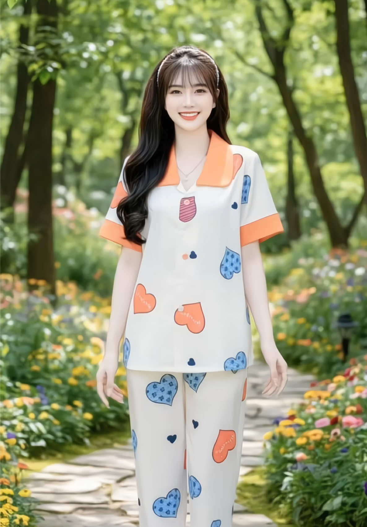 Combo 3 Bộ Pijama áo cộc quận dài. #doboxinh #thoitrangnu #xuhuong #viral #fyp