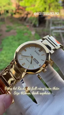 Đồng hồ Ra,do đá full vàng toàn thân đẹp óng ả #dongho #donghonam #donghodep #donghochinhhang #donghochongnuoc 