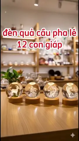 đèn ngủ 3D quả cầu pha lê 12 con giáp#denngu #denngu3d #denngudep #decorphongngu #xuhuong @Mẹ Biên shop @Mẹ Biên shop 