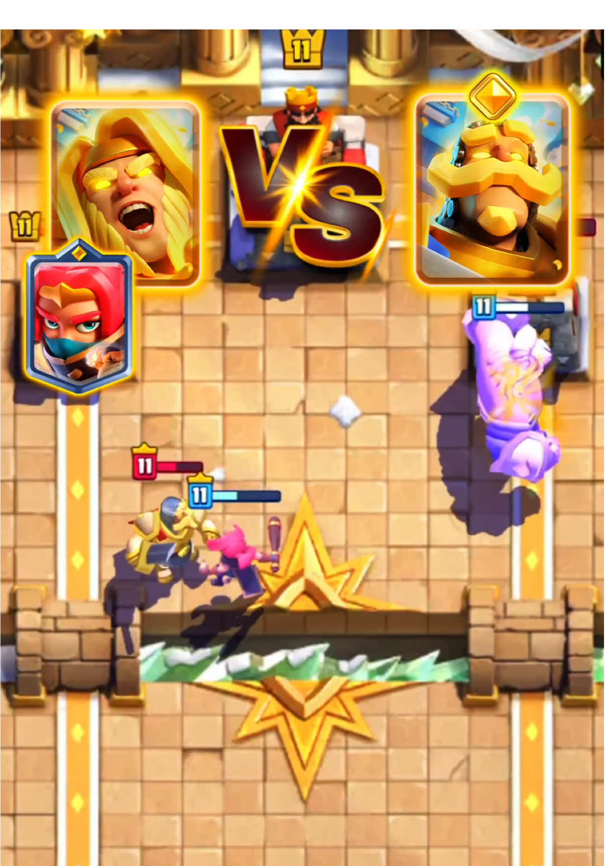 Gigante Héroe vs otras #cartas de #clashroyale en la actualización 