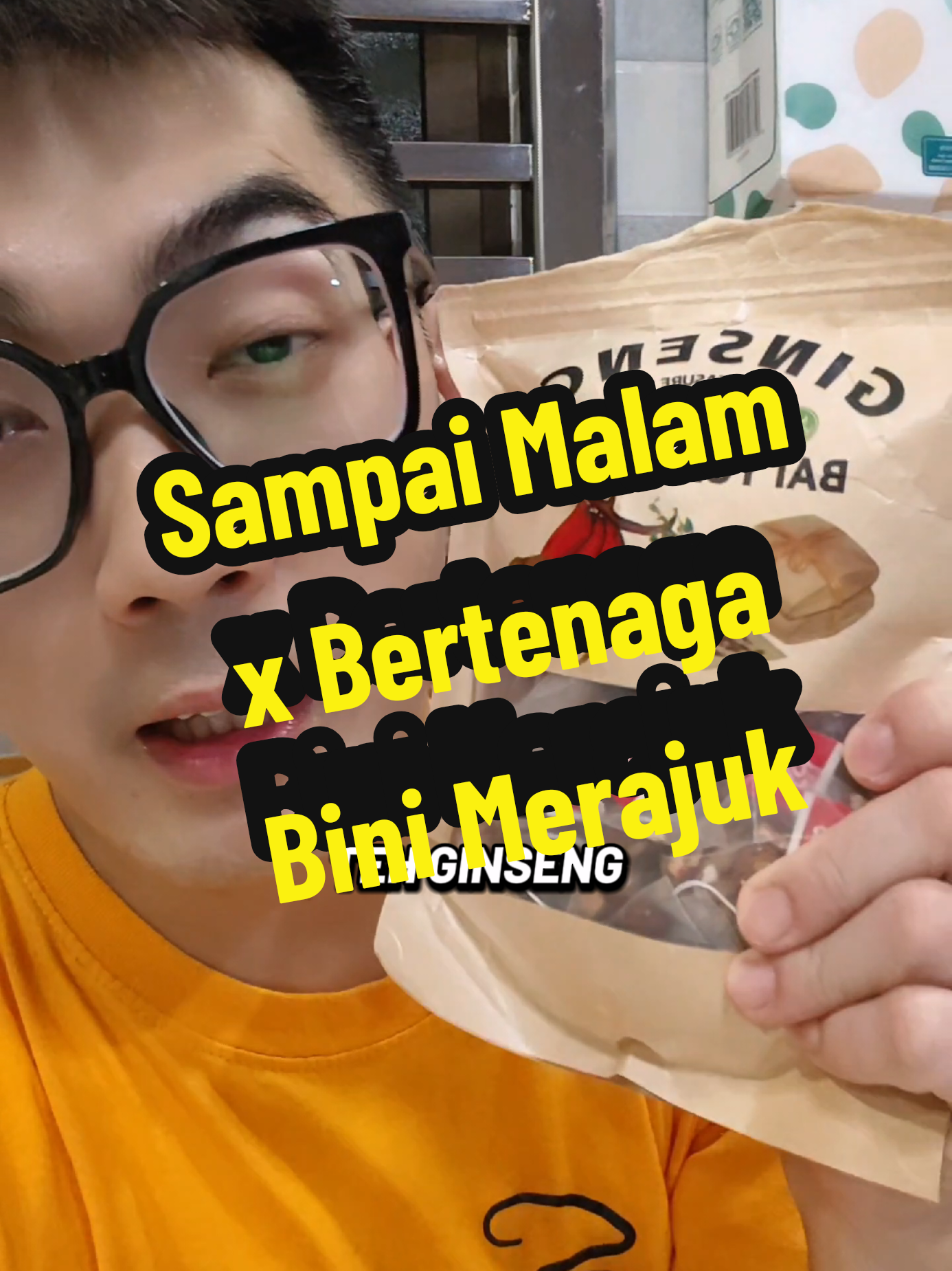 Sampai Malam x Bertenaga, Bini Merajuk 😭 #tehginseng #tehginsenglelakiviral #ginsengtea #tehkesihatan #healthytea 