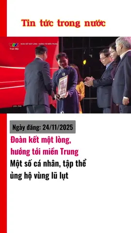 Đoàn kết một lòng, hướng tới miền Trung 
