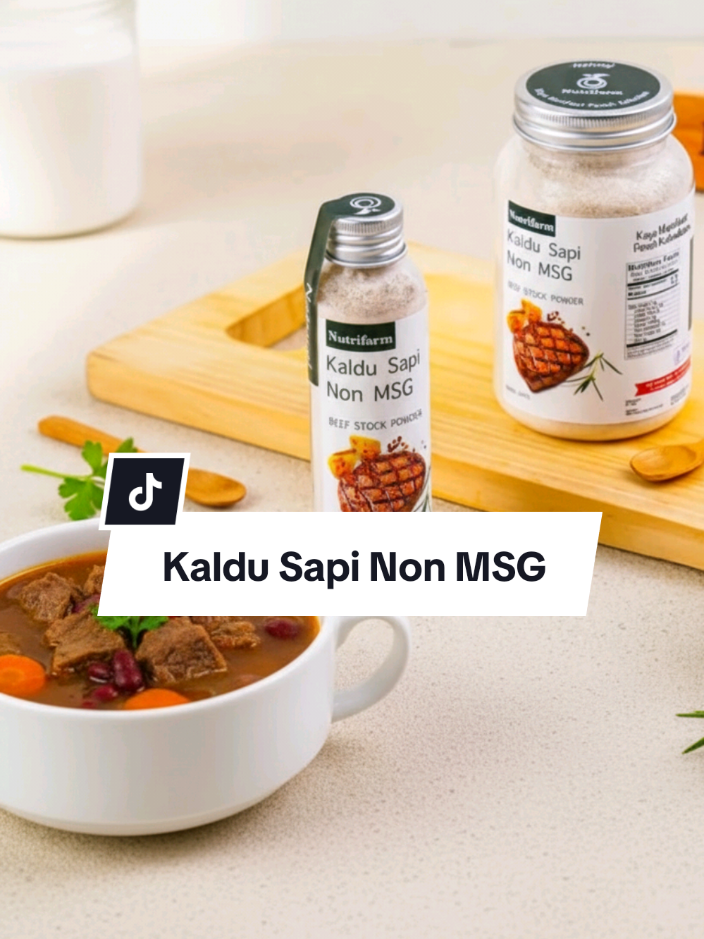 Kuah sop kamu harus juara! 🏆 Tambahkan Kaldu Sapi Non MSG untuk boost aroma dan rasa yang bikin nagih. Dijamin anti-gagal! #kuahjuara #bumbuwajib #sopsehat  #masakanrumahan  #kaldusapinonmsg 