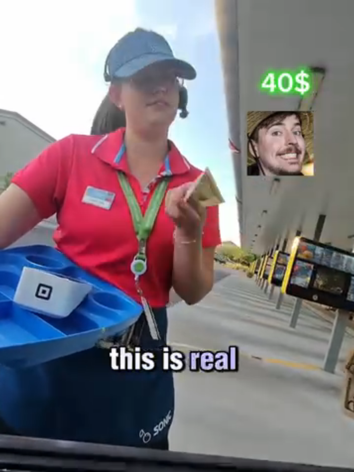 I feel like @mrbeast💛 #extrovert #givingback #fyp