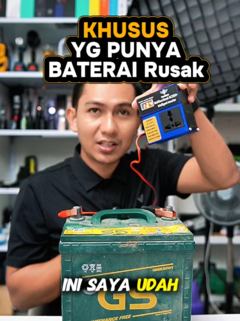 Inverter Baterai Dc to AC #InverterDCtoAC #akitopowerbak #Powerbankaki 