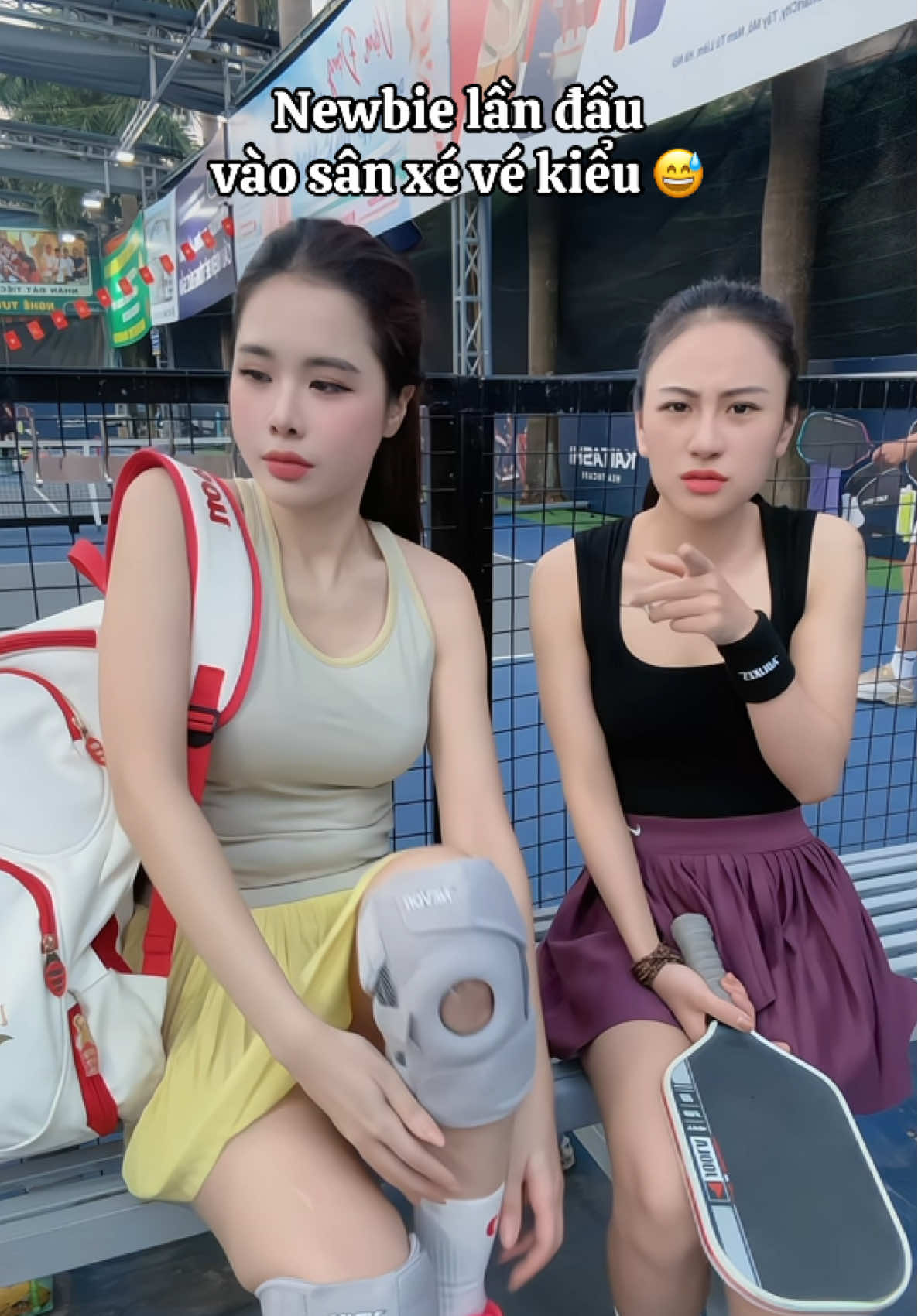 Thế này thì đánh gì nữa 😅  #xuhuong #huyenngahocpick #pickleballhaihuoc 