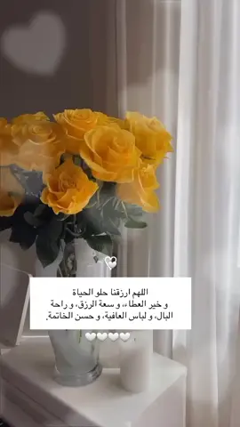 اللهم ارزقنا حلو الحياة و خير العطاء و سعة الرزق و راحة البال و لباس العافية و حسن الخاتمة.#يارب❤️ #foryou #foryoupage #frypgシ 