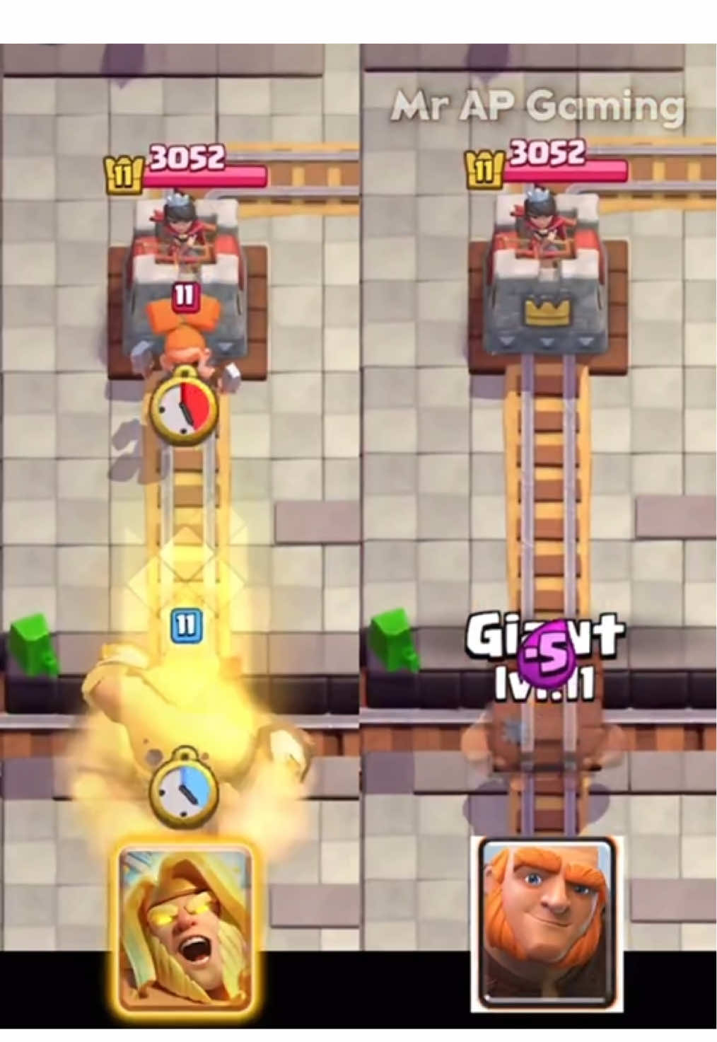 Hero Giant Vs Princess Tower🙏🏻💀 #clashroyale #fyp 