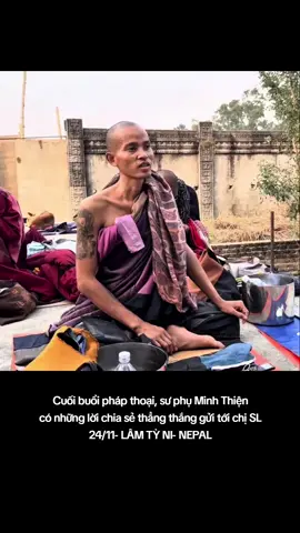 Chia sẻ của Thầy cùng sư phụ Minh Thiện ở cuối buổi pháp thoại hôm nay #xuhuong #thichminhtue #gaimienque ☘️🌸