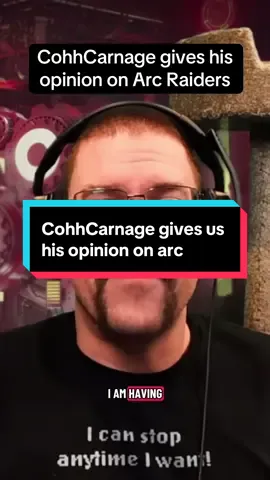 Cohn gives his opinion on arc, I think a lot of people are truly having too much fun on arc to play anything else. I know I am.         Credit:@CohhCarnage      #arcraiders 