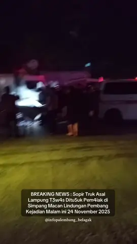 Korban diketahui bernama Alkodirin (45) warga Lampung Tengah yang bersimbah darah dan sudah dalam kondisi terkapar tidak jauh dari mobilnya. jenazah korban dievakuasi ke Rumah Sakit Bhayangkara Palembang untuk menjalani pemeriksaan forensik. tiba-tiba datang empat orang  yang mencoba meminta sejumlah uang, namun hanya diberikan uang ribuan oleh korban. Namun keempat orang tersebut justru menolak. 