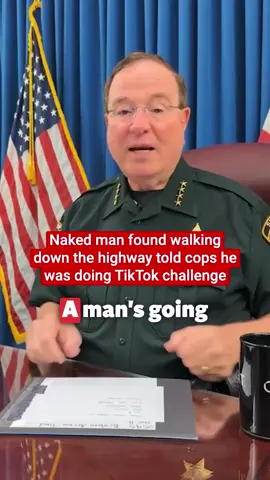 A Florida man was arrested earlier this month after being spotted walking “buck-naked” in near‑freezing temperatures, claiming he was taking part in a TikTok challenge, according to police. Polk County Sheriff Grady Judd said in a Thursday (November 20) Facebook video that a driver on Broken Arrow Trail spotted Anthony Day, 41, walking completely naked, even though the temperature was just 36 degrees, which was captured on the commuter’s Tesla cameras. Click the link in bio for more 🔗