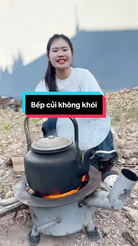 Bếp củi không khói không đen nồi 35cm #buithituoi1197 #bepcuikhongkhoi #bepcui 