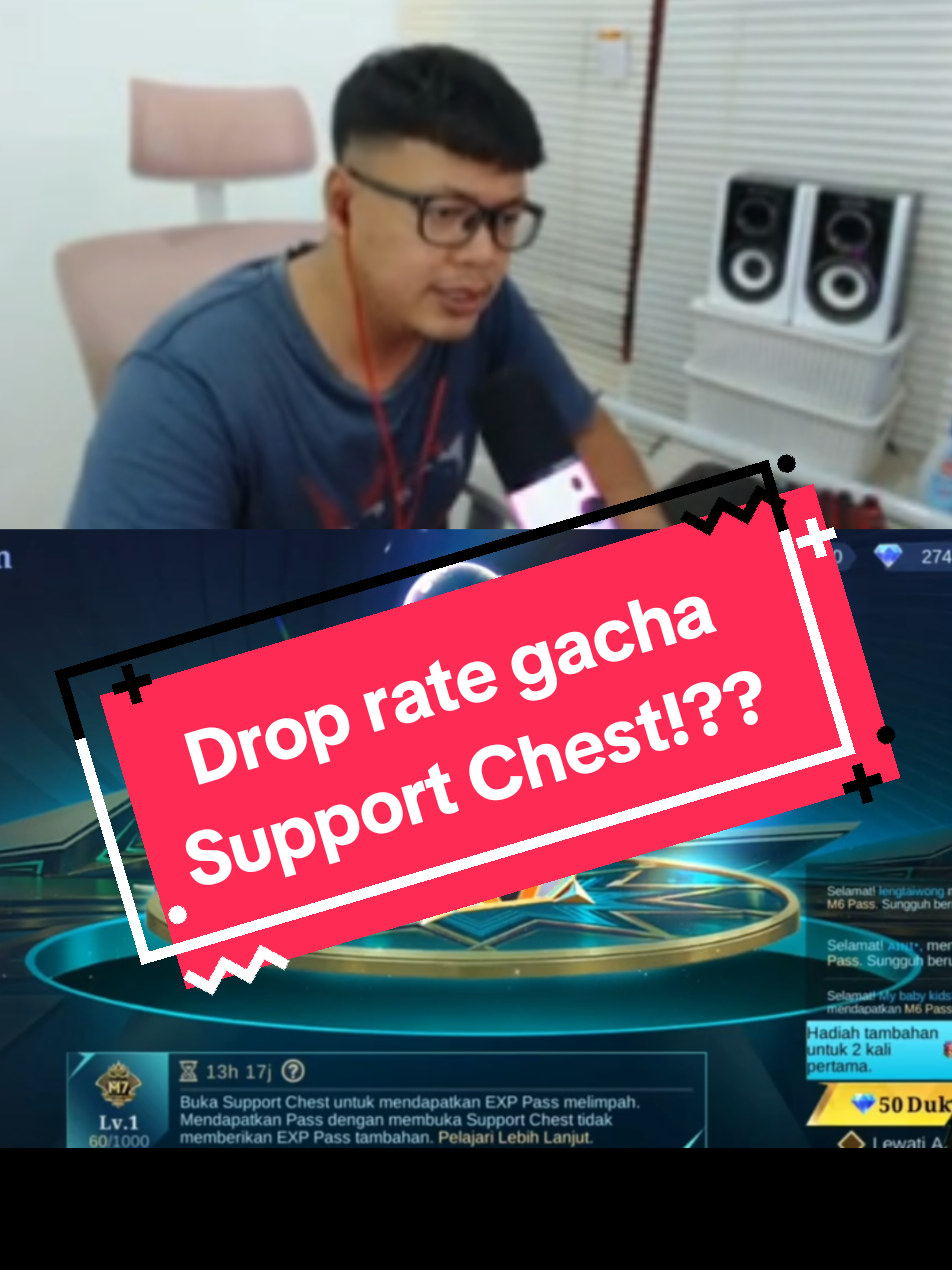 Drop rate gacha support chest!?? #fyp #mseries #MLBBNewMode #MLBBChaosClash #MLBB 